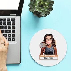 Karikatürlü En Güzel Tenisçi Mousepad - 2