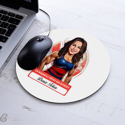 Karikatürlü En Güzel Vücut Geliştirici Mousepad - 1