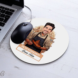 Karikatürlü En İyi Erkek Ayakkabıcı Mousepad - 1