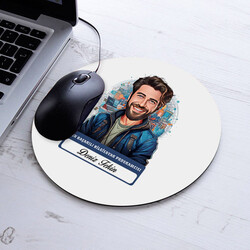 Karikatürlü En İyi Erkek Bilgisayar Programcısı Mousepad - 1