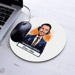 Karikatürlü En İyi Erkek Sipker Mousepad - 1