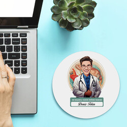 Karikatürlü En İyi Kadın Doğum Uzmanı Mousepad - 2