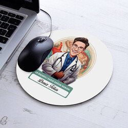 Karikatürlü En İyi Kadın Doğum Uzmanı Mousepad - 1
