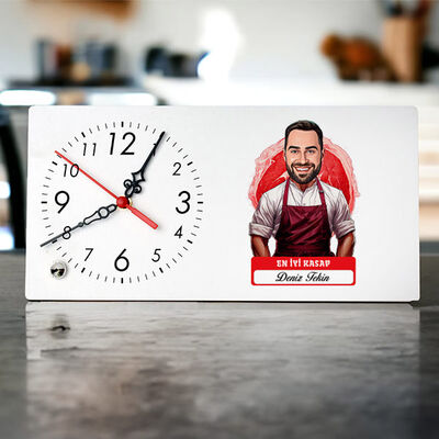 Karikatürlü En iyi Kasap Masa Saati - 1