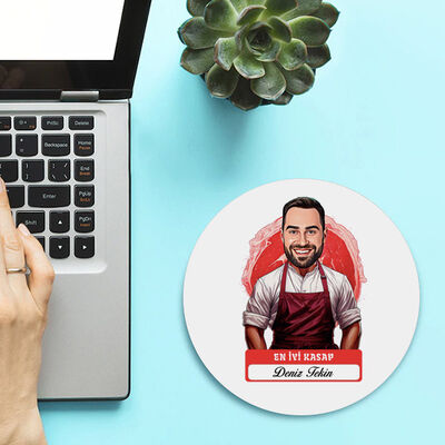 Karikatürlü En iyi Kasap Mousepad - 2