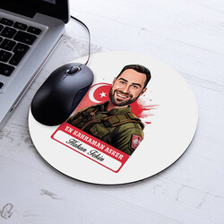Karikatürlü En Kahraman Asker Mousepad - 1