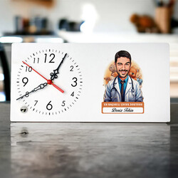 Karikatürlü En Yakışıklı Çocuk Doktoru Masa Saati - 1