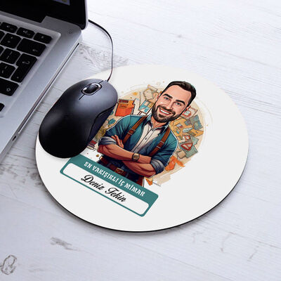 Karikatürlü En Yakışıklı İç Mimar Mousepad - 1