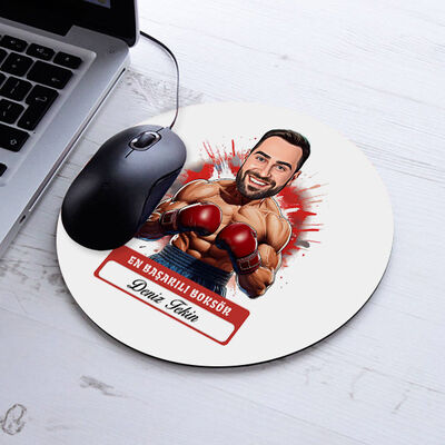 Karikatürlü Erkek Boksör Mousepad - 1