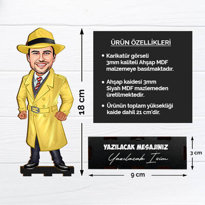 Karikatürlü Hafiye Erkek Masa Biblosu - 2