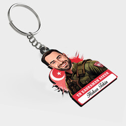 Karikatürlü - Kahraman Asker İsimli Anahtarlık