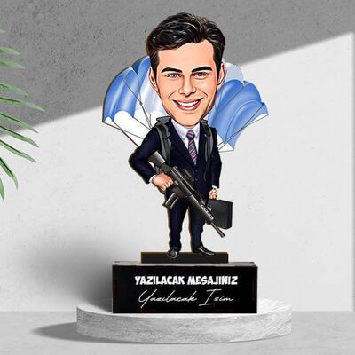 Karikatürlü Maceraya Atlayan Erkek Masa Biblosu - 1