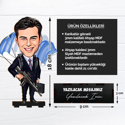 Karikatürlü Maceraya Atlayan Erkek Masa Biblosu - 2