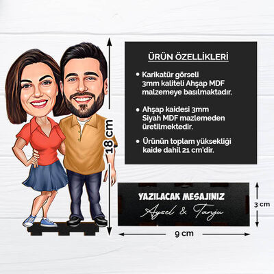 Karikatürlü Mutlu Aşıklar Biblosu - 2