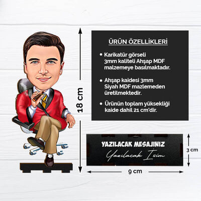 Karikatürlü Patron Erkek Masa Biblosu - 2
