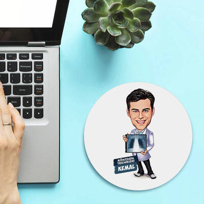 Karikatürlü Röntgen Teknikeri Mousepad - 1