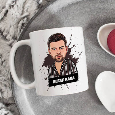 Karikatürlü Tasarım Erkeğe Hediye Kupa Bardak - 1