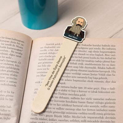 Karl Marx Esprili Çubuk Kitap Ayracı - 2