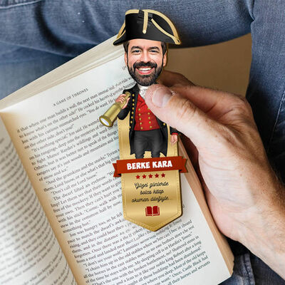 Kaşif Karikatürlü Kitap Okuma Ayracı - 1