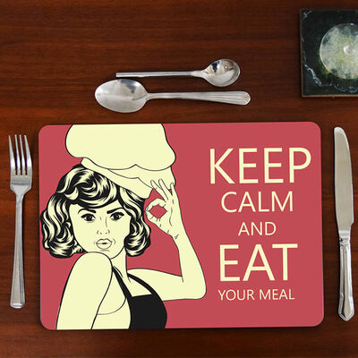 Keep Calm and Eat Your Meal Amerikan Servisi - 1