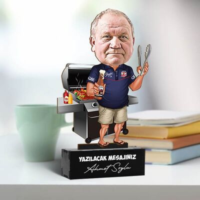Keyifçi Babam Karikatürlü Biblo - 3
