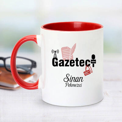 Kırmızı Kupa Bardak Gazetecilere Özel - 1