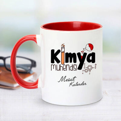 Kırmızı Kupa Bardak Kimya Mühendislerine Özel - 1