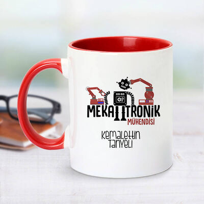 Kırmızı Kupa Bardak Mekatronik Mühendislerine Özel - 1