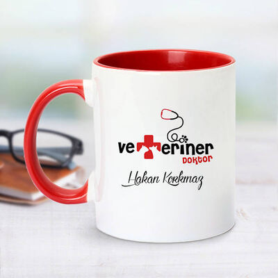 Kırmızı Kupa Bardak Veterinerlere Özel - 1