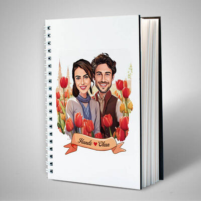 Kırmızı Laleler ve Aşkımız Karikatürlü Defter - 2