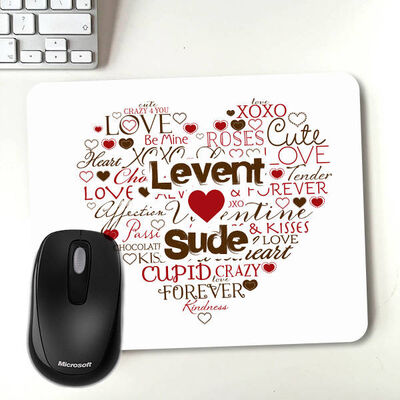 Kişiye Özel Aşk Dolu Mousepad - 1