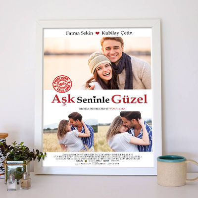 Kişiye Özel Aşk Seninle Güzel Film Afişi - 2