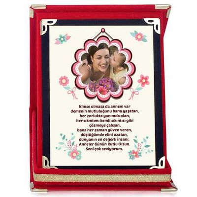 Kişiye Özel Benim Çiçek Annem Plaket - 1