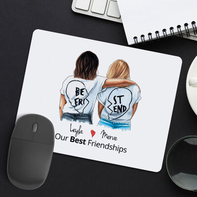 Kişiye Özel Best Friends Mousepad - 1