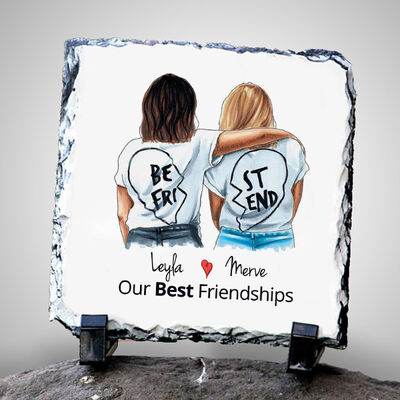 Kişiye Özel Best Friends Taş Blok - 1