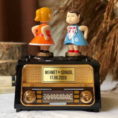 Kişiye Özel Dans Eden Mutlu Çiftler Müzik Kutusu - 2