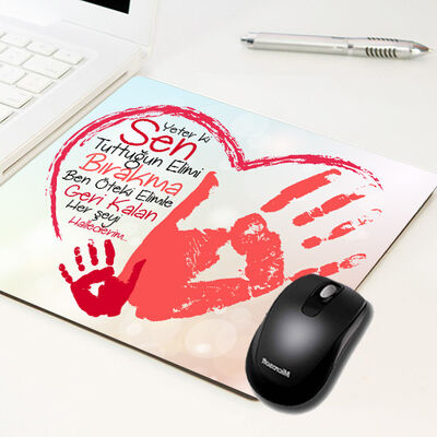 Kişiye Özel Ellerimi Bırakma Mousepad - 1