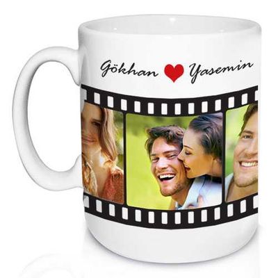 Kişiye Özel Film Şeridi Kupa Bardak - 1