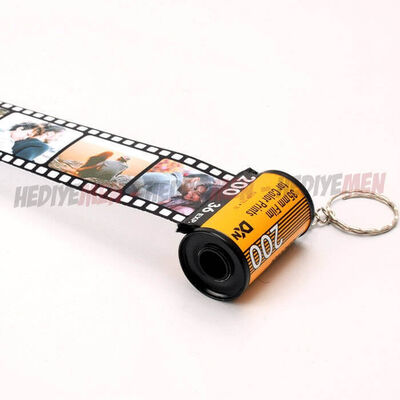 Kişiye Özel Fotoğraf Makinesi Filmi Anahtarlık - 3