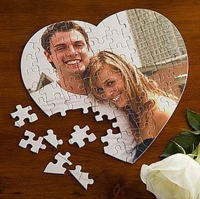 Kişiye Özel Fotoğraflı 99 Parça Kalp Puzzle - 2