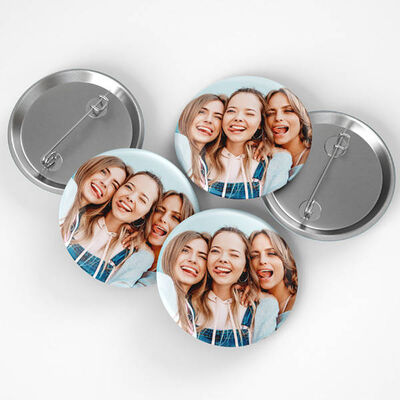 Kişiye Özel Fotoğraflı Buton Rozet - 1