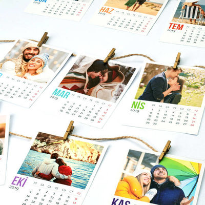 Kişiye Özel Fotoğraflı Şövalye Masa Takvimi - 5