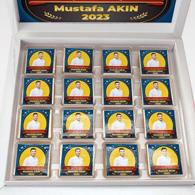 Kişiye Özel Fotoğraflı Yeni İş Çikolatası - 3