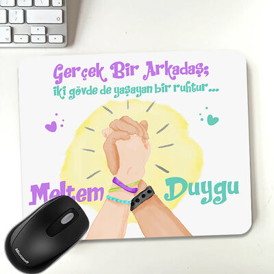 Kişiye Özel Gerçek Arkadaşım Mousepad - 1
