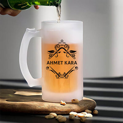 Kişiye Özel Hediyelik İsimli Bira Kadehi - 3