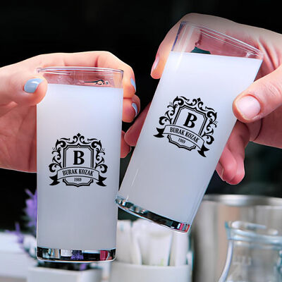 Kişiye Özel Hediyelik Orijinal İkili Rakı Bardağı - 1