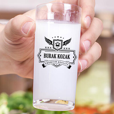 Kişiye Özel Hediyelik Tasarım İkili Rakı Bardağı - 3