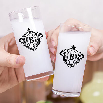 Kişiye Özel İsim Baş Harfli Orijinal İkili Rakı Bardağı - 2