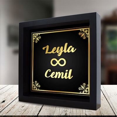 Kişiye Özel İsim Yazılı 3D Çerçeve - 1
