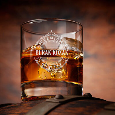 Kişiye Özel Kaliteli İsimli Viski Bardağı - 3